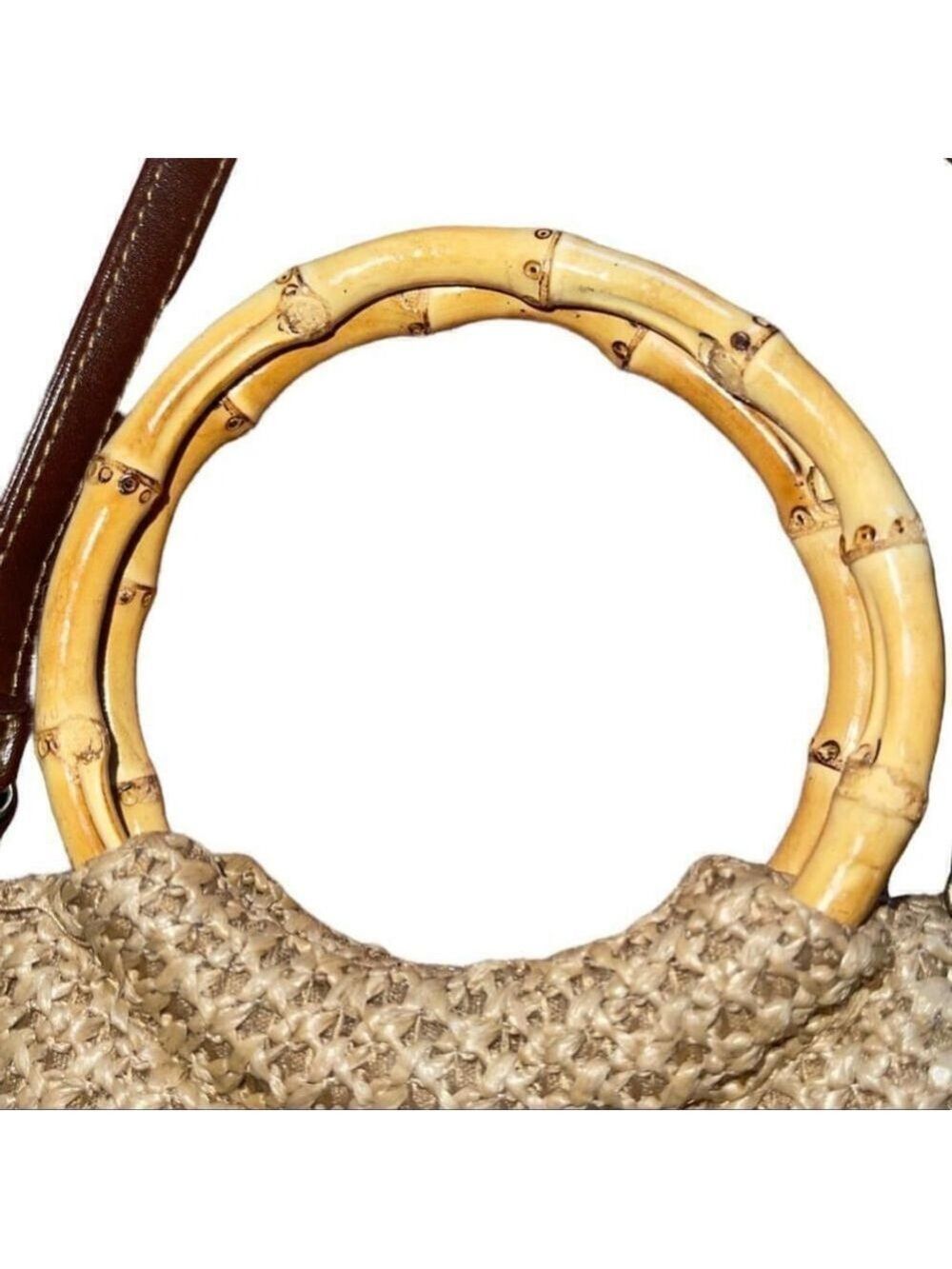 Rosetti | Cream Crocheted Purse with Bamboo handles - Picture 3 of 9